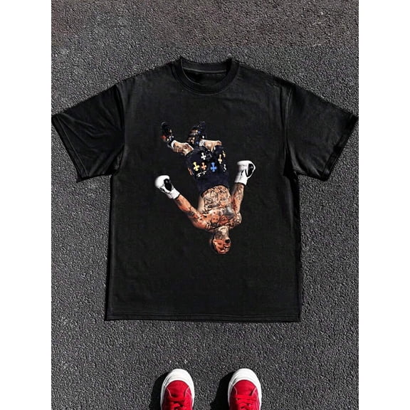 100% Cotton Men's Axe Kick Essential T-Shirt 220g Heavy Cotton T Shirt