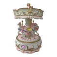 thumbnail image 3 of Caja de música de carrusel giratoria hecha a mano, juguetes decorativos coleccionables Rosado, 3 of 5