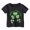 Black, variant on Toddler Girls Summer Casual Tops Crew Neck T Shirts Four Leaf Clover Print Casual T Shirt Size 3-4T ,Black