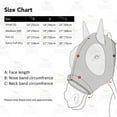 thumbnail image 3 of Harrison Howard Stretch, Breathable, UV Protective Fly Mask with Mesh Eye Opening for Full Visibility and Ventilating Ear Covers Checker Board, 3 of 3