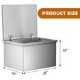 Drop in Ice Chest, Ice Cooler with 304 Stainless Steel Cover Drop in