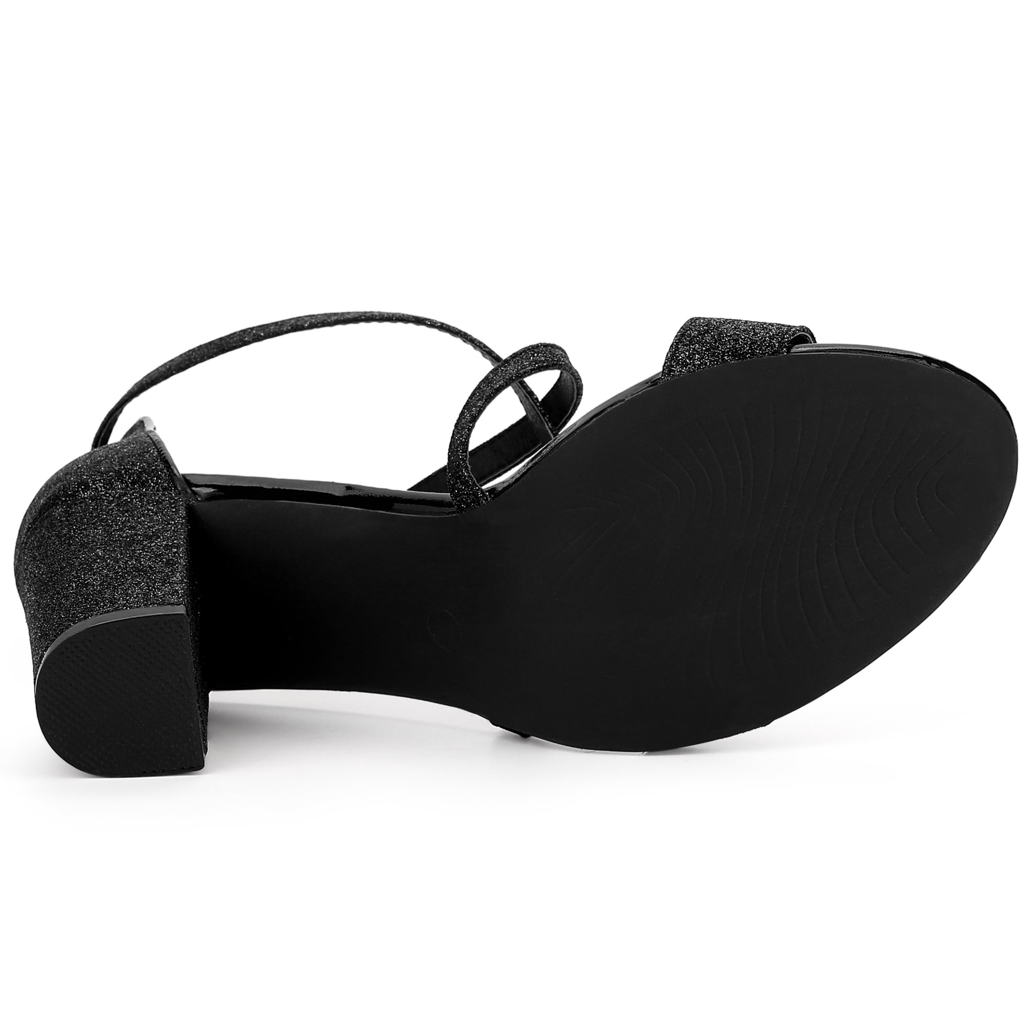 Allegra K Glitter, Sandalia Con Tacón Mujer