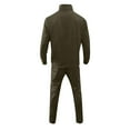 thumbnail image 3 of Men Full Zip Track Suit Set with Stand Collar Long Sleeve Jacket and Drawstring Waist Pants with Side Stripes Design, 3 of 3