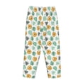 thumbnail image 5 of Naloa Tiger Leaves Print Women’s Ultra-Soft Comfy Pajama Lounge Pants with Pockets & Drawstring, 5 of 8