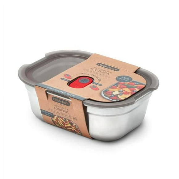 BLACK + BLUM Microwavable Stainless Steel Lunch Box | Multi-Function, Vacuum Sealed Container for Healthy Food | Portable and Stackable Food Storage for Office and Outdoor | 20 oz / 600 ml