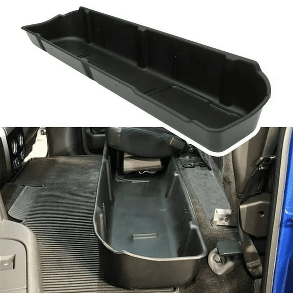 KOJEM Rear Under Seat Storage Box for 2009 - 2014 Ford F150 SuperCrew Crew Cab Underseat System Replaces 9L3Z-78115A00-CA 9L3Z78115A00CA