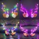 thumbnail image 3 of par de sombreros navideños, accesorios luminosos de moda con forma de cuerno de ciervo, horquilla con iluminación constante, diadema, regalos de navidad, 3 of 4