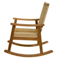 thumbnail image 4 of Patio Flare Eurochord Traditional Outdoor Wood Rocking Chair in Natural, 4 of 7
