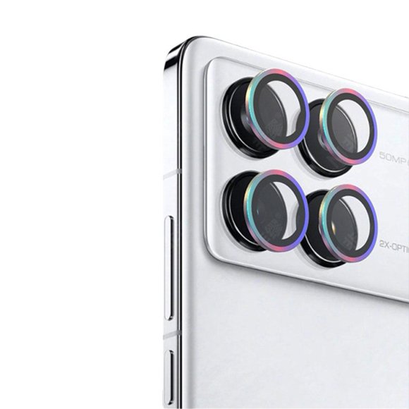 SharkTRUE Ultra-Clear 9H Tempered Metal Lens Film For Xiaomi Poco X6/X6 Pro, Scratch-Resistant & Waterproof
