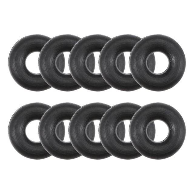 Anillos en O de goma nitrilo 2.6mm de diámetro interior 7mm de diámetro exterior 2.2mm de ancho junta redonda 10 piezas