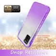 thumbnail image 5 of Samsung Galaxy A72 5G Case With Built-in Screen Protector, Rosebono Hybrid Gradient Transparent Soft TPU Clear Skin Cover 360 Protection Case For Samsung Galaxy A72 5G (Purple), 5 of 5
