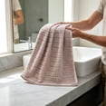 thumbnail image 3 of WWG Polyester Bath Towel, Quick Dry Highly Absorbent Towel, Soft Coral Lint Free Bathroom Towel, 74x33cm, for Bathroom, Beach, Camping, Includes 1 Towel, 3 of 6