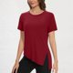 thumbnail image 2 of Camiseta de Manga Corta de las Mujeres, Camiseta de Cuello Redondo para Todas las Estaciones de Uso Diario, 2 of 7