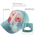 thumbnail image 2 of Gorra de béisbol Disney Girls Princess Glitter Frozen Blue de 4 a 7 años, 2 of 7