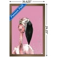 thumbnail image 3 of Snowtap - Flamingo Photobomb Wall Poster, 14.725" x 22.375" Framed, 3 of 5