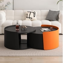 Vinsetto Nesting Coffee Table Set, Black