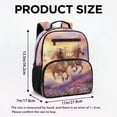 thumbnail image 7 of Jeiento Horse Toddler Preschool Backpack 13.5", Polyester Kids Bookbag with Multiple Pockets, Water Resistant School Bag for Daycare Kindergarten Travel (Unisex), 7 of 7