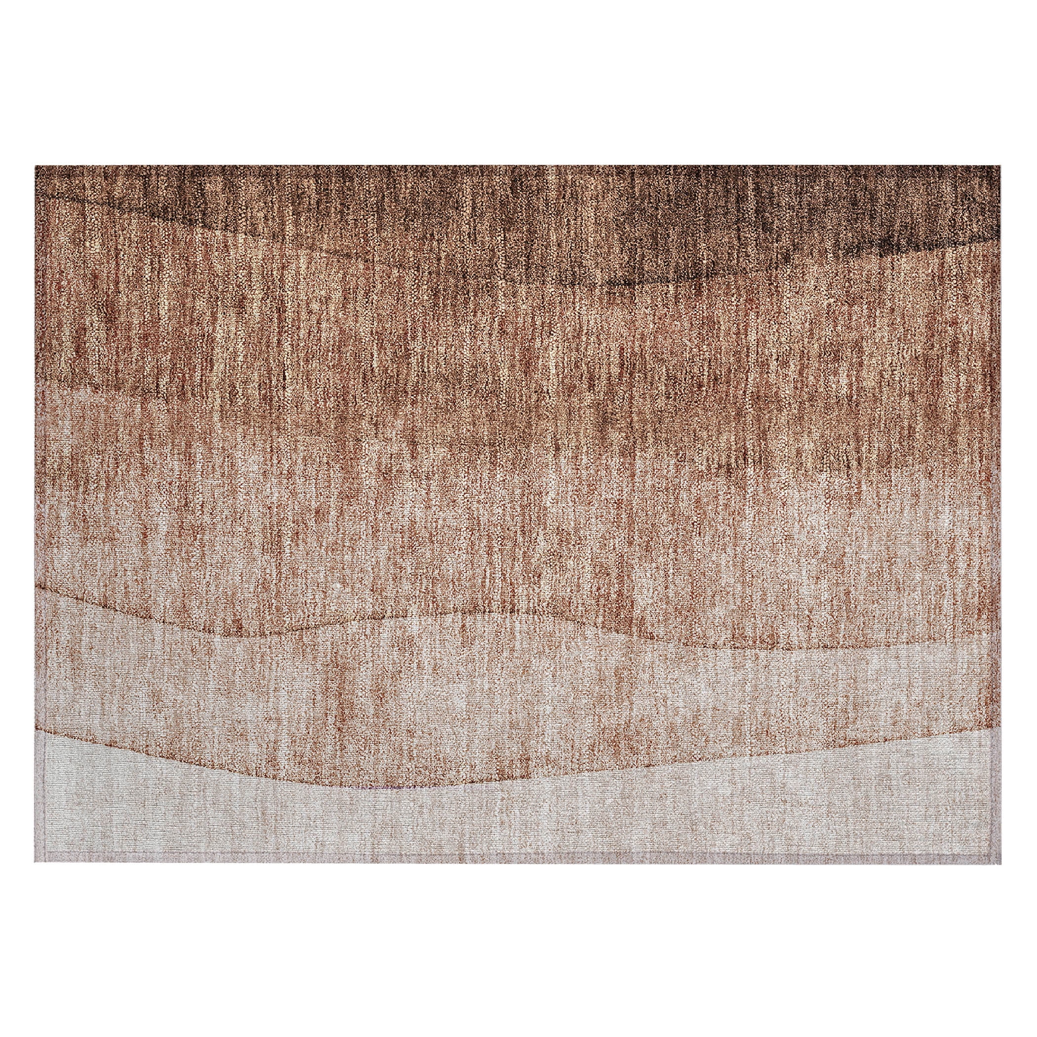 Addison Rugs Chantille Indoor/Outdoor Transitional Ombre Brown Washable Rectangle Rug, 1'8" x 2'6"