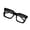 Black, variant on Boyscolos Fashion Square Glasses Set Full Rim PC Frame & Lens, Daily Wear Eyewear for Work and Casual Outfits Ideal for Students Leopard Print One Size