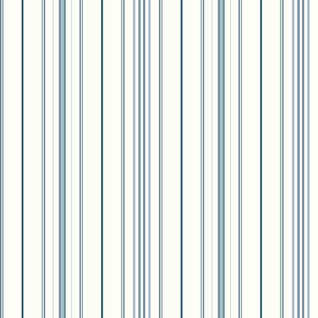 Cool Kids Wide Pinstripe Wallpaper, White/Blue
