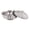 Silver/Matte, variant on Communion Ware Holy Serving Tray Including Center Bread Plate with A Cover - Stainless Steel (Silver/Matte)