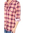 thumbnail image 2 of White Mark Women's Oakley Plaid Top, 2 of 4