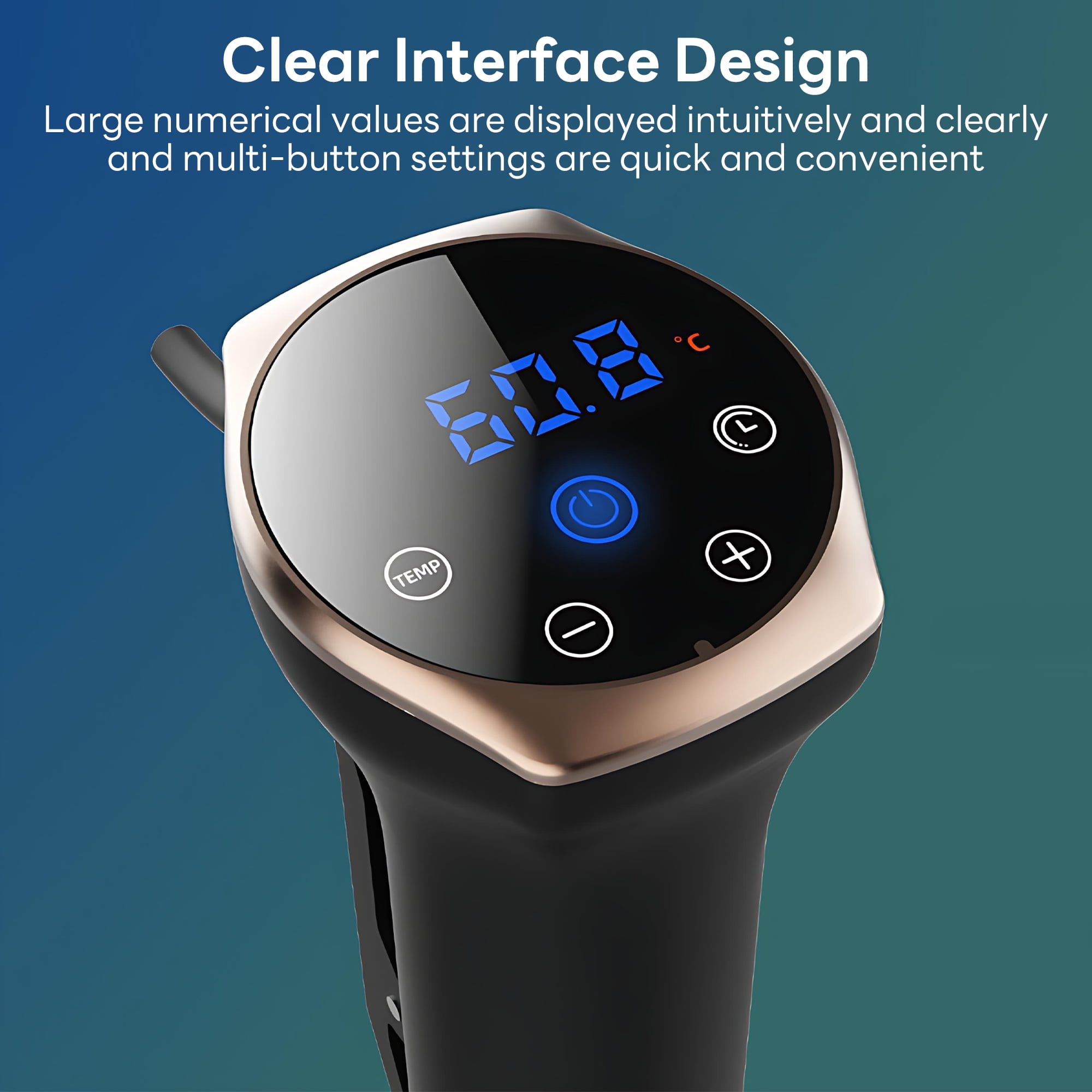 INSMART Sous Vide Machines, Precision Cooker, 1100W, IPX7 Waterproof Immersion Circulator with ±1℉ Temp Control
