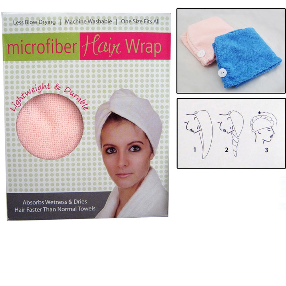 Twist Dry Shower Microfiber Hair Wrap Towel Drying Bath Spa Head Cap Hat white 