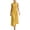 Yellow, variant on Women's Elegant Sleeveless Stand Collar Button Down Midi Dress for Casual Summer Blue L