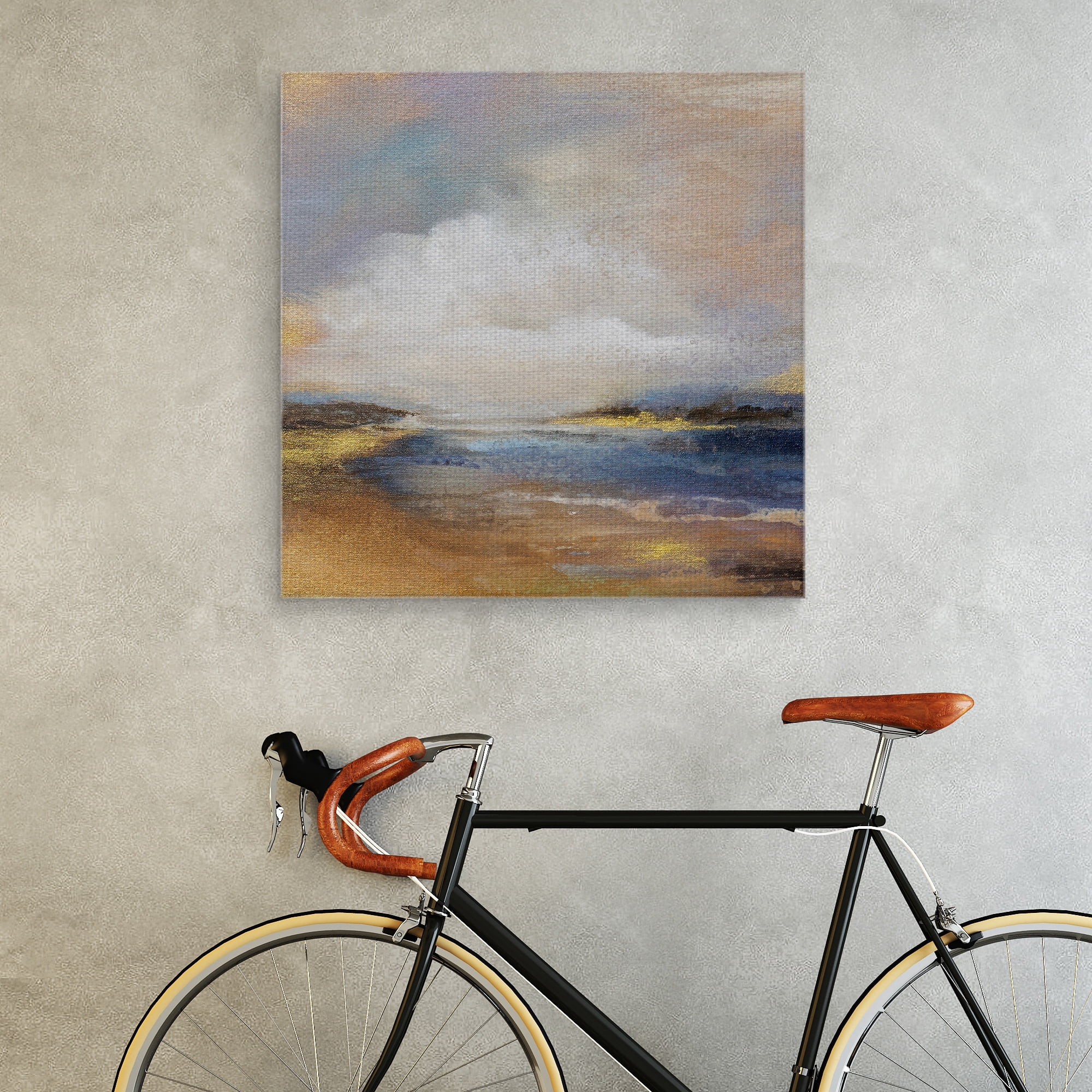 Masterpiece Art Gallery Another Day Golden Beach By Karen Hale Canvas Art Print 35" x 35"