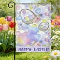 thumbnail image 7 of TanSiDing 1pcs Easter Garden Flag Outdoor Decor, Reversible Polyester Welcome Flag for Spring Party, Patio Yard Decoration with Cute Rabbit Egg Design 32*47cm, 7 of 7