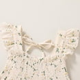 thumbnail image 4 of Vestido YOUNGER TREE para niños pequeños sin mangas con volantes, beige 6-7T, 4 of 6