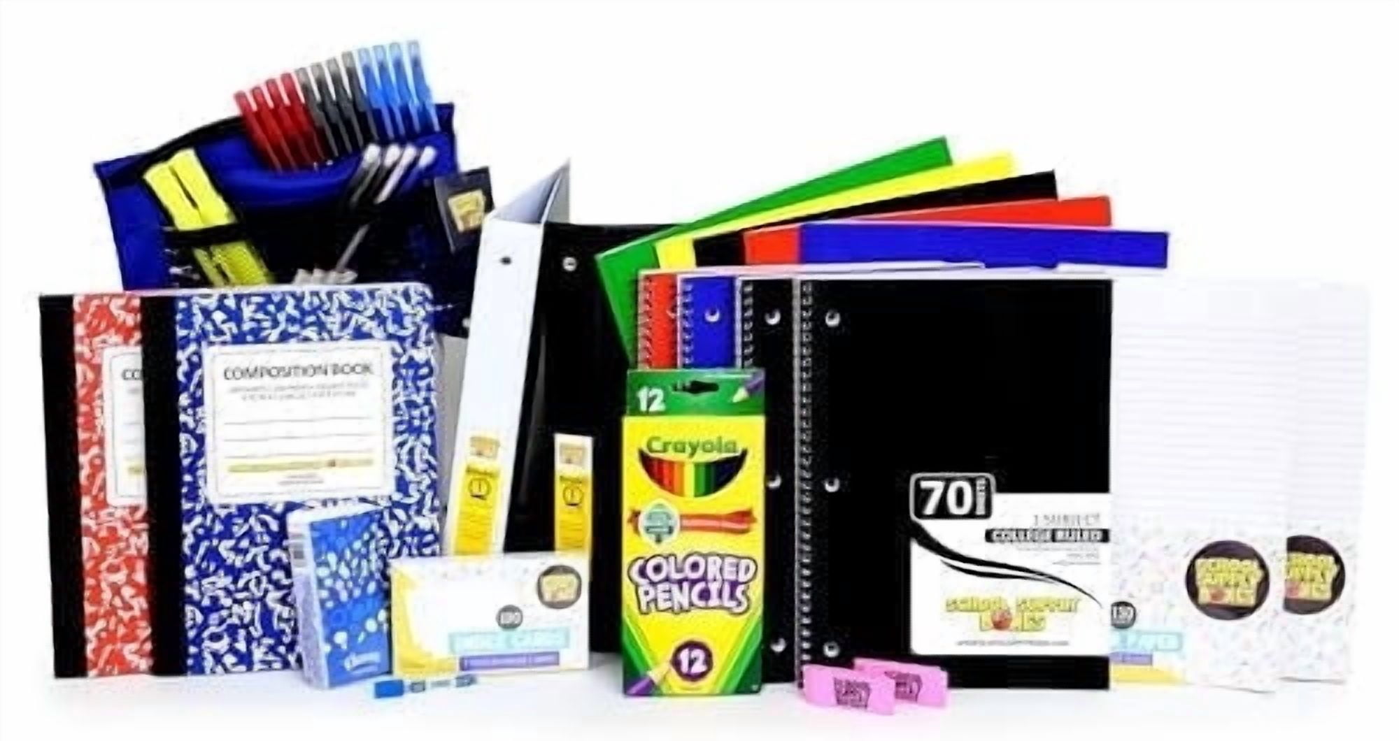 Secondary School Essentials Bundle | 1 Box - 51 Pieces per Box | School Supply Boxes - Back to School Essentials