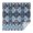 Blue Ethnic Geometric, variant on Gray and White Floral Pattern Square Tablecloth,Waterproof Square Table Cover,Wipeable Spillproof Washable Table Cover for Home Kitchen Party Decor 42"X42"(107x107cm)