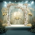 thumbnail image 5 of LUVODI Large Square Metal Wedding Arch Party Pillar Stand Garden Arbor Trellis Frame Outside Stage, 5 of 11