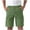 Mint Green, variant on Men's Cargo Shorts 9" Inseam Elastic Waistband Casual Relaxed Fit Work Shorts with Pockets