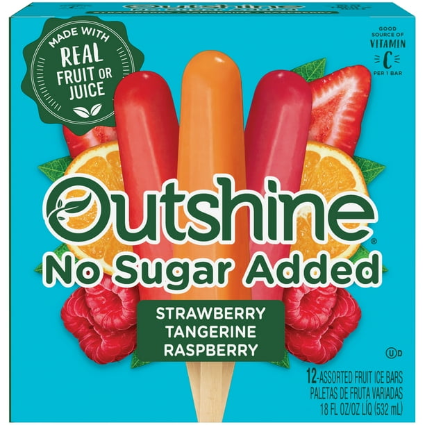 Outshine Strawberry, Tangerine, and Raspberry Frozen Fruit Bars Variety
