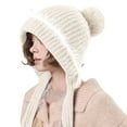 thumbnail image 1 of QASIEATN Women's Comfortable Beanie Hats Women Outdoor Solid Color Knitted Cotton Hat Running Sports Warm Knitted Hat Fall Fashion Accessories, 1 of 1