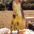 thumbnail image 2 of Sunflower Fine Art Sleeveless Dress Summer Dress Woman 2025, 2 of 7