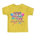 thumbnail image 3 of 100 Days of School Back to & Boys Baseball T-Shirts Round Neck Short Sleeve Shirts (Yellow9 4-5 Years), 3 of 3