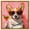 Gold Frame, variant on Sunbeam Pup Canvas Cute Pet Art Prints by Art Remedy, Gallery Wrapped, 20" x 20"
