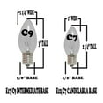 thumbnail image 4 of 25 Foot C9 LED Outdoor Lighting Patio Christmas String Light Set, Green, White Wire, 25 Bulbs, 4 of 5