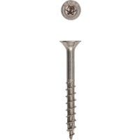 Spax 5042522 No. 9 Label x 1.5 in. Star Flat Head Construction Screws, Silver- 1 lbs - Pack of 155