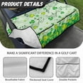 thumbnail image 6 of Whosucclay Clover Pattern Golf Cart Seat Cover, Comfortable Golf Cart Seat Protector 4 Pockets Soft Golf Cart Seat Towel Cover for More 2 Person Seats, 6 of 7