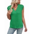 thumbnail image 2 of Womens V Neck Sweater Vest Oversized Ribbed Knit Sleeveless Casual Loose Fit Pullover Tank Top Green XL, 2 of 9