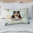 thumbnail image 4 of Shetland Sheepdog Sheltie Mother Book Lover Happy Mother's Day Quilt Pillowcase Sheltie Dog Lover Gifts Throw Pillow Cover Bed Home Decor - 03004, 4 of 5