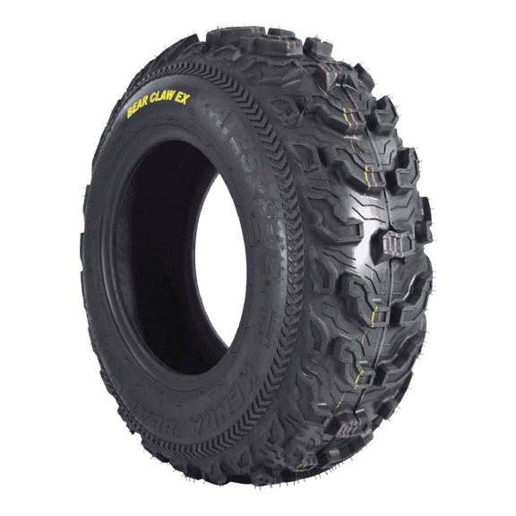 Kenda Bearclaw EX K573 - 25x8-12 Front Tire for All Terrain (ATV), UTV, and Side by Side (SxS) Vehicles - 6-Ply - Bear Claw EX 25x8x12