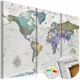 thumbnail image 1 of Tablero de corcho - World Destinations (3 Parts) [Cork Map] Medidas 90X60, 1 of 5