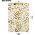 thumbnail image 2 of FMSHPON Leopard Print Cute Clipboard Hardboard Wood Nursing Clip Board and Pull for Standard A4 Letter 13x9 inches, 2 of 4