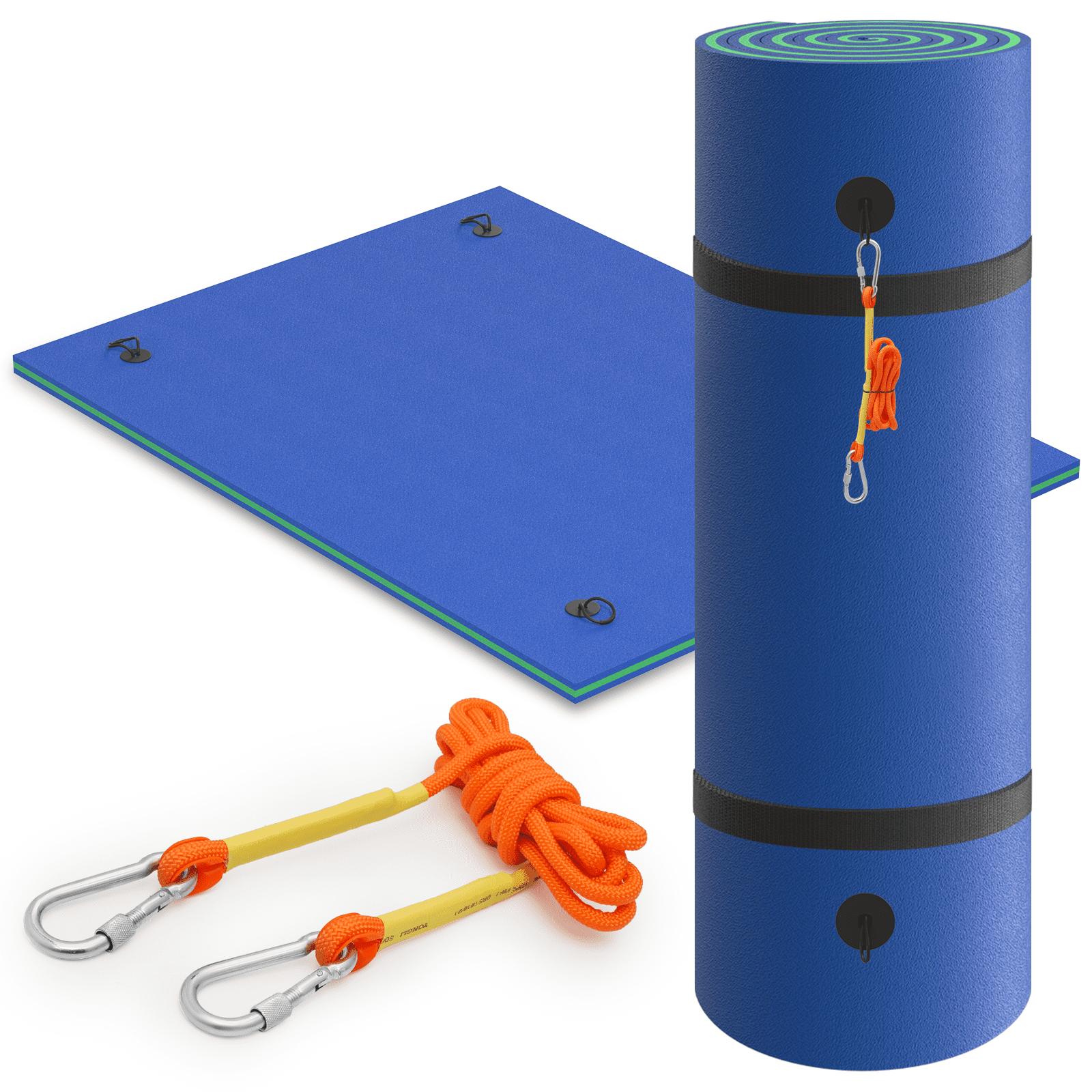 Magshion Water Floating Mat Foam Pad, 8x6FT Bouncy TearResistant XPE